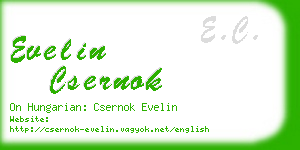 evelin csernok business card